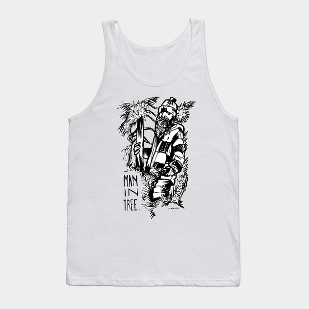 manintree aka Man In Tree Tank Top by sketchnkustom